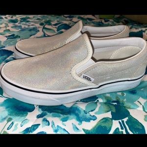 Metallic vans womens size 6